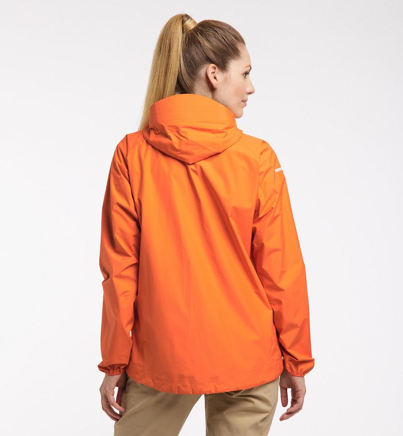 Haglöfs Womens L.I.M Waterproof Jacket Orange New Zealand 62419XUKN